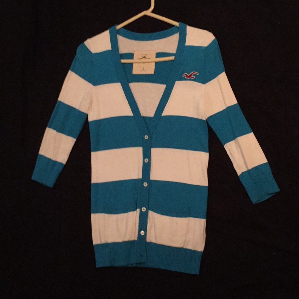 Striped Hollister Cardigan